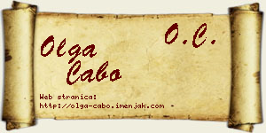 Olga Cabo vizit kartica